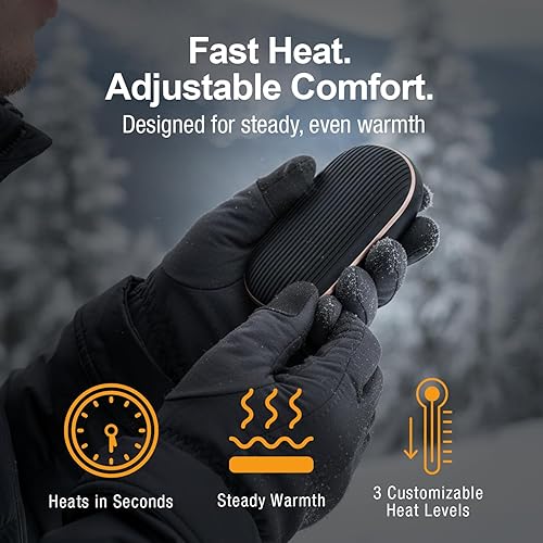 Miniatura 3 de Handy Heater Hand Warmers Ultra - Rechargeable & Cordless with 3 Heat Settings - Portable, Battery Powered, Lightweight - Up To 7 Hours of Run Time