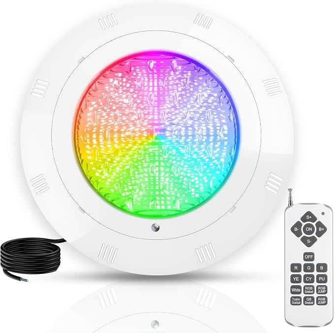 RGBW 40W lumiere piscine Multicolore LED PAR56,lampe Etanche IP68,éclairage de piscine