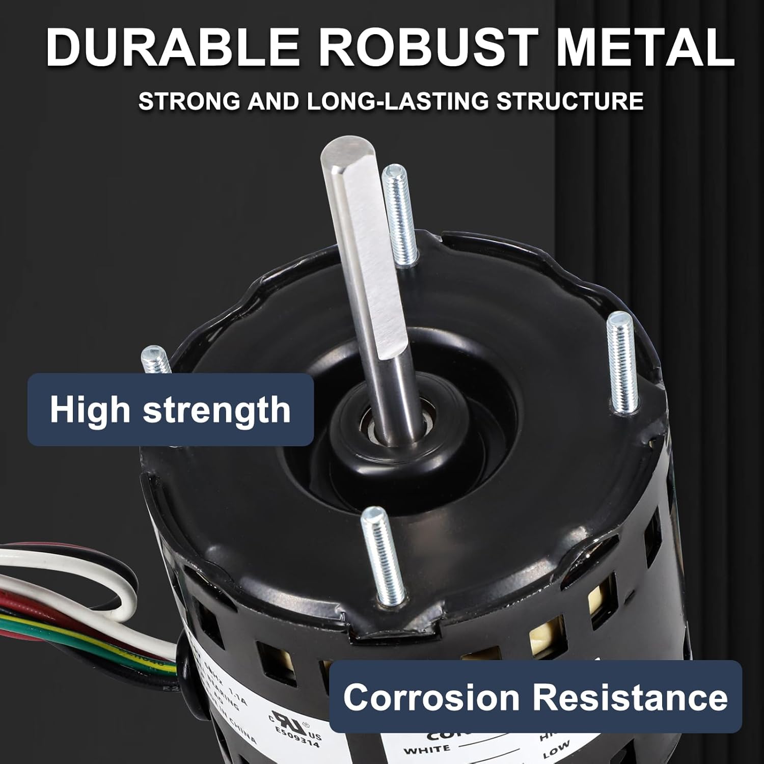 3.3" Condenser Exhaust Motor Replacement for Fasco D1100, Loren Cook 7173-1580, Ceiling Restroom Fan Motor for Gemini Loren Cook GC-142 GC-146 GC-148 GN-142 GN-144 GN-146.