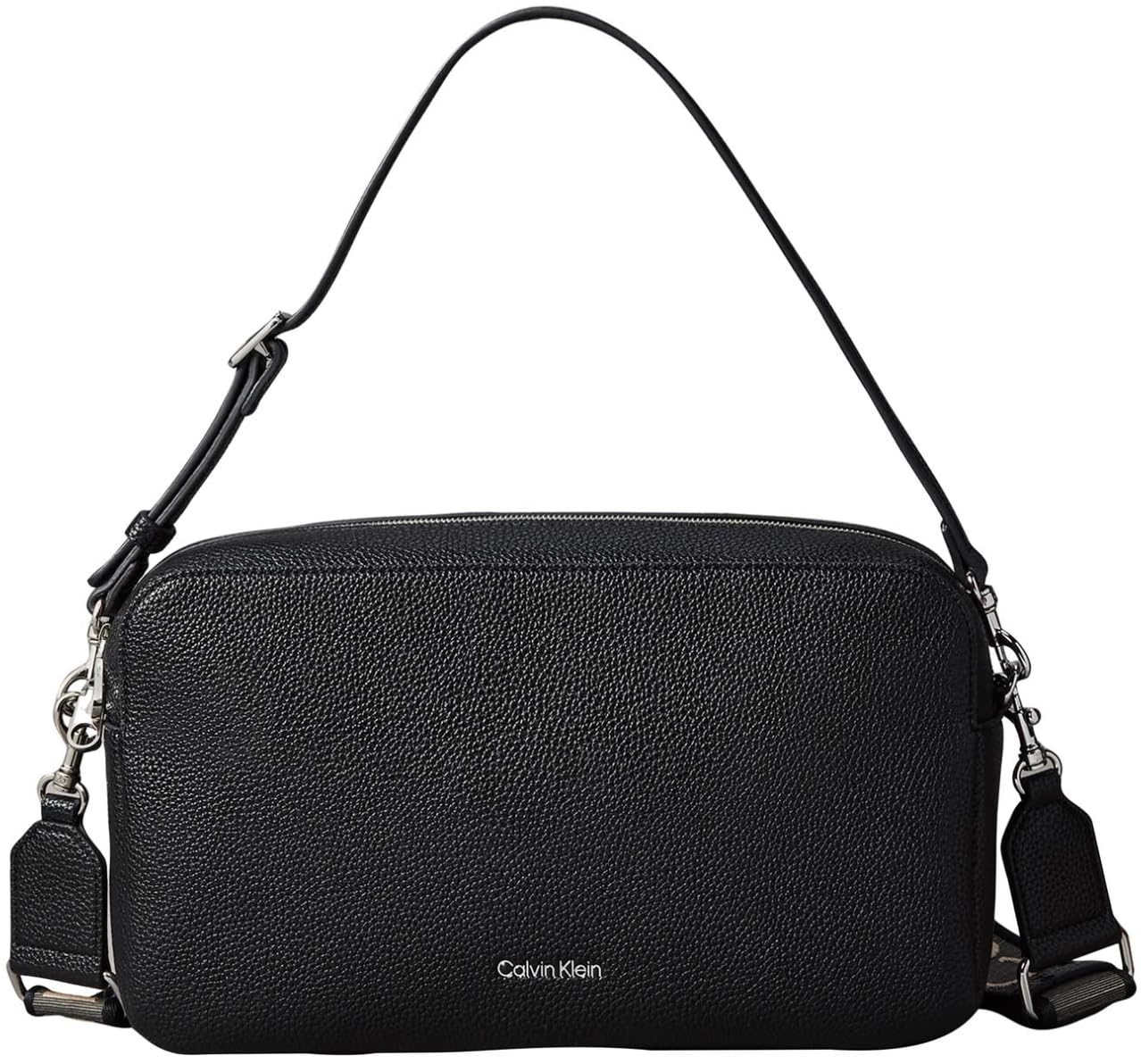 Calvin Klein Webbing 2X Strap Lg Camera Bag - Female - Cross Body Bags - Black - One Size - Bags