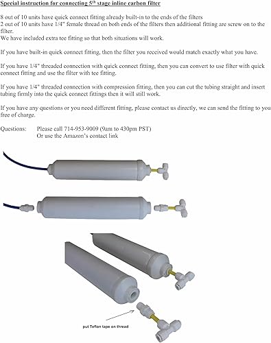 Miniatura 6 de Compatible APEC Ultimate Complete 5 etapas de alta capacidad juego de filtros para los modelos ROES-50, RO-45, RO-PUMP RO sistemas de ósmosis