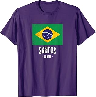 City of Santos - Brazil | BR Brazilian Flag Merch - Graphic T-Shirt