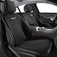 Vista 18 de Funda de asiento delantero para MAZDA2, MAZDA3, MAZDA6, Mazda Tribute, transpirable, cómodos protectores de asiento de 2 asientos (tipo 1 gris)