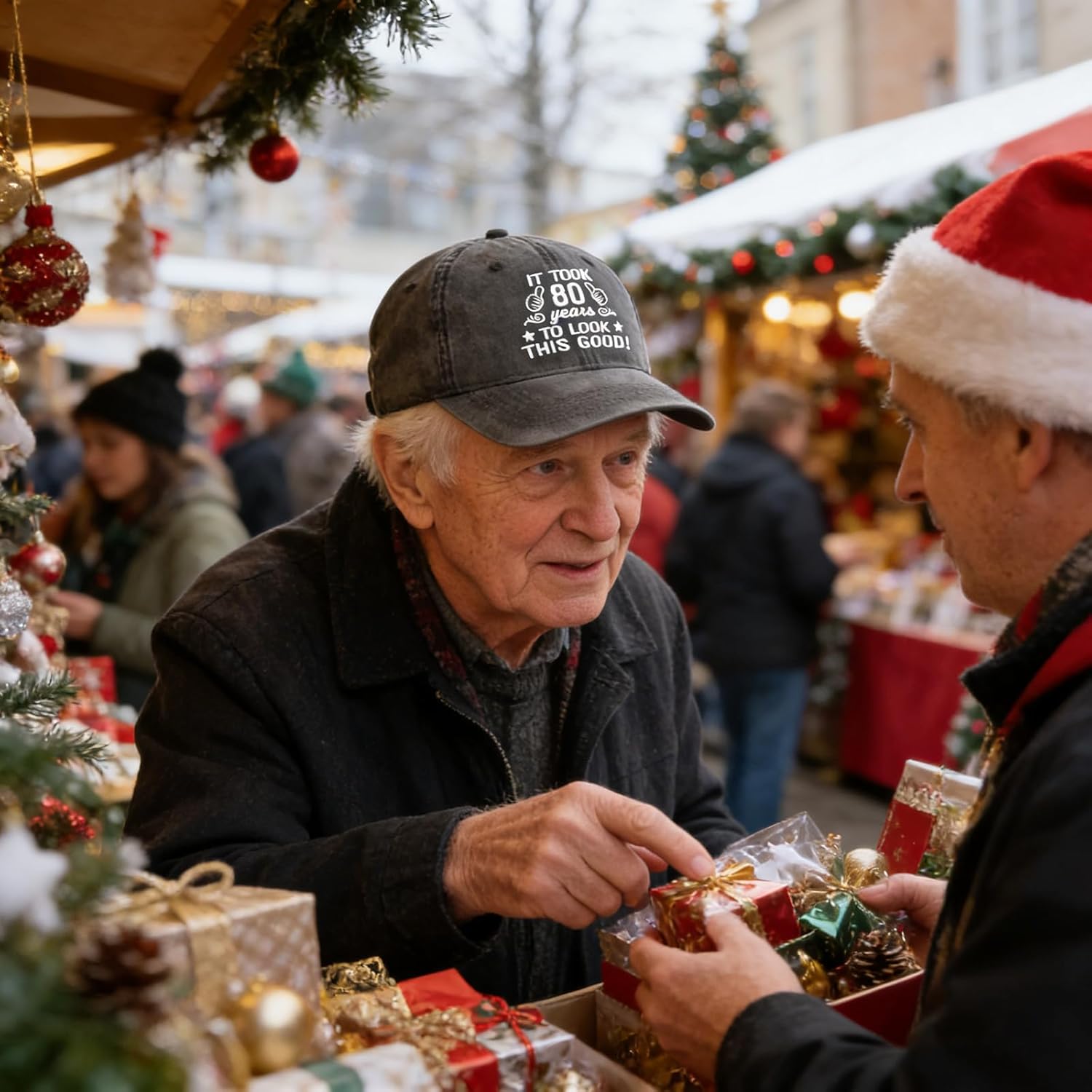 50th 60th 70th 80th 90th Birthday Gifts Ideas for Men Women, Embroidered Baseball Cap Her Him Party Decorations - Image 3