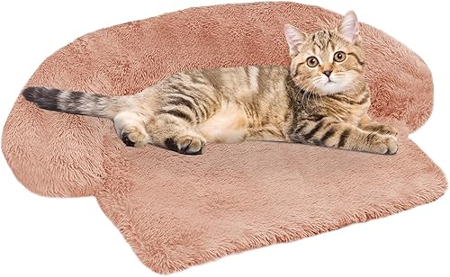 Miniatura 41 de Cama calmante para perro, tapete de felpa esponjosa para perros, protector de muebles con funda extraíble lavable para perros y gatos grandes,
