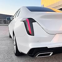 Vista 5 de SlickMod Tinte de humo de vinilo precortado para Cadillac CT4 2020-2023 (20% humo oscuro, 1. luz trasera)