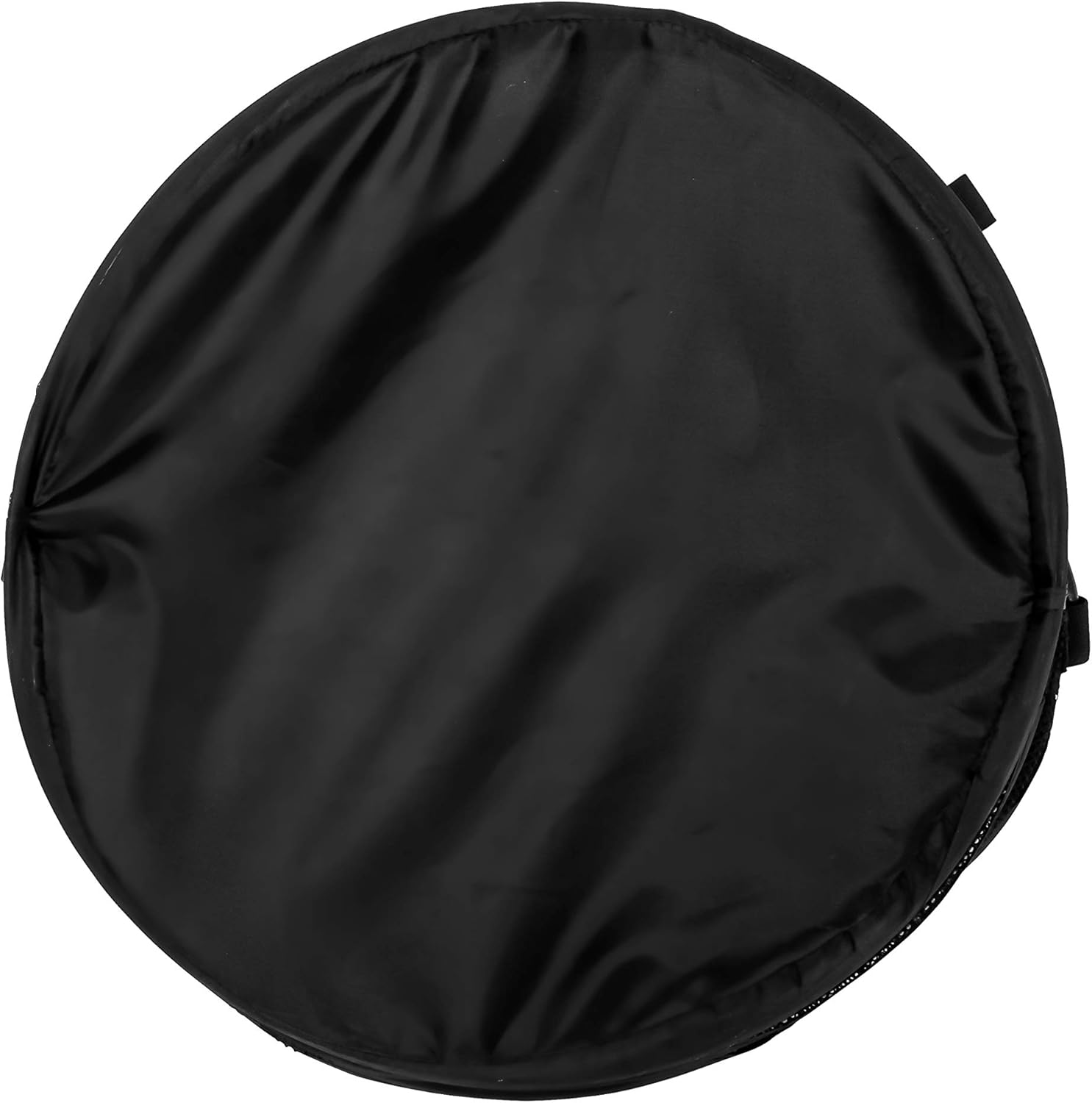 Camco Pop Collapsible Mesh Hamper Basket with Handles-Easy to Store and Clean, Perfect for Travel, Dorms, and More, Minimizes Moisture Caused Laundry Odors-Black (51977) (Pack of 2)