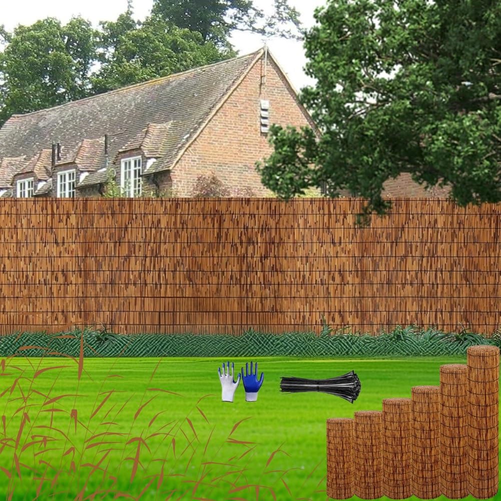 Fence Screening 50cm 60cm 70cm 80cm 100cm High, Screen Curtain Balcony Read Roll for Outdoor Patio, Decorative Backyard Garden Fencing(180x500cm)