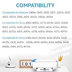 Pack de cartouches d'encre 67XL compatibles pour cartouches d'encre HP 67 Pack Combo Noir Couleur adapté pour Deskjet 2855e 4255e 2700 2755e 2734e 2842e 4255e 2827e 2723e 4155e 2742e Envy 6455e 6055e 6000 Imprimante