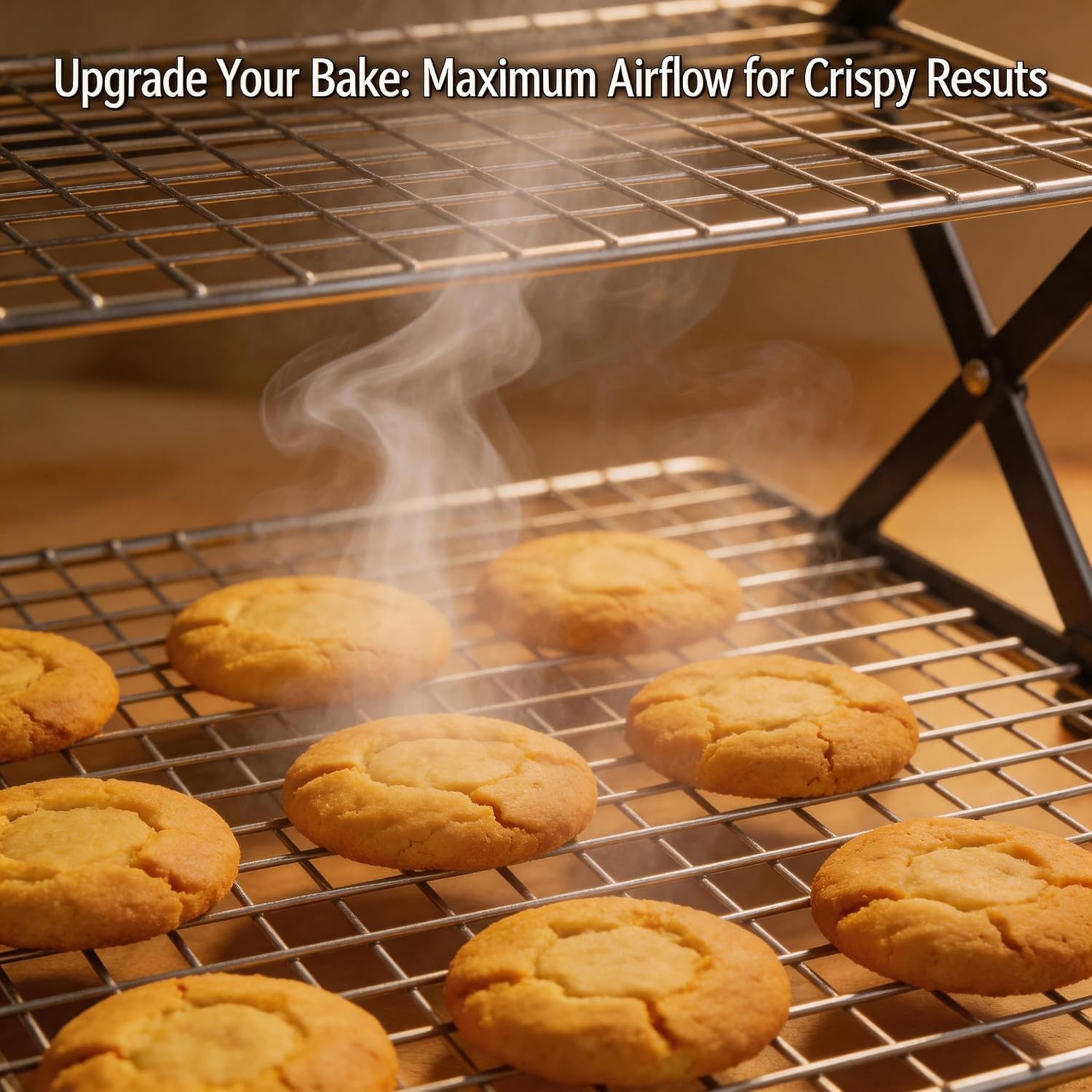 5-Tier Stackable Baking and Cooling Rack for Cookies and Bread image 4