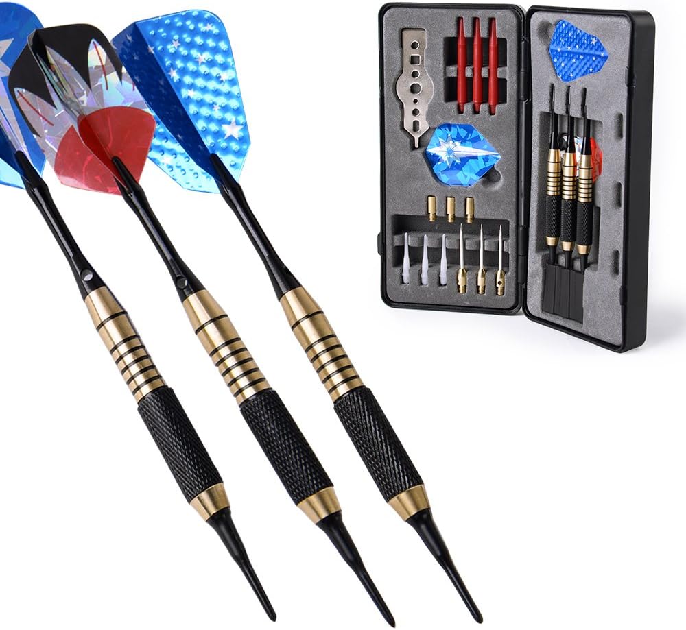 WIN.MAX Darts Nice Packing Box 18 20 Grams Darts Set Soft Tip & Steel Tip