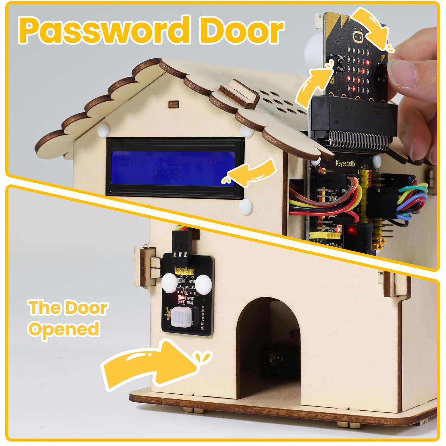 KEYESTUDIO Micro: Bit V2 Smart Home Kit z zabawnymi projektami kodowania trzpienia Microbit (w zestawie Microbit V2)