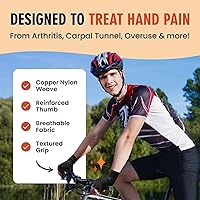Vista 3 de Guante de artritis Comfort de cobre