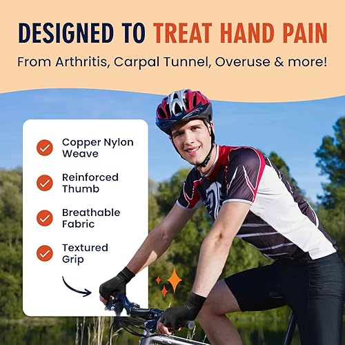 Miniatura 3 de Guante de artritis Comfort de cobre