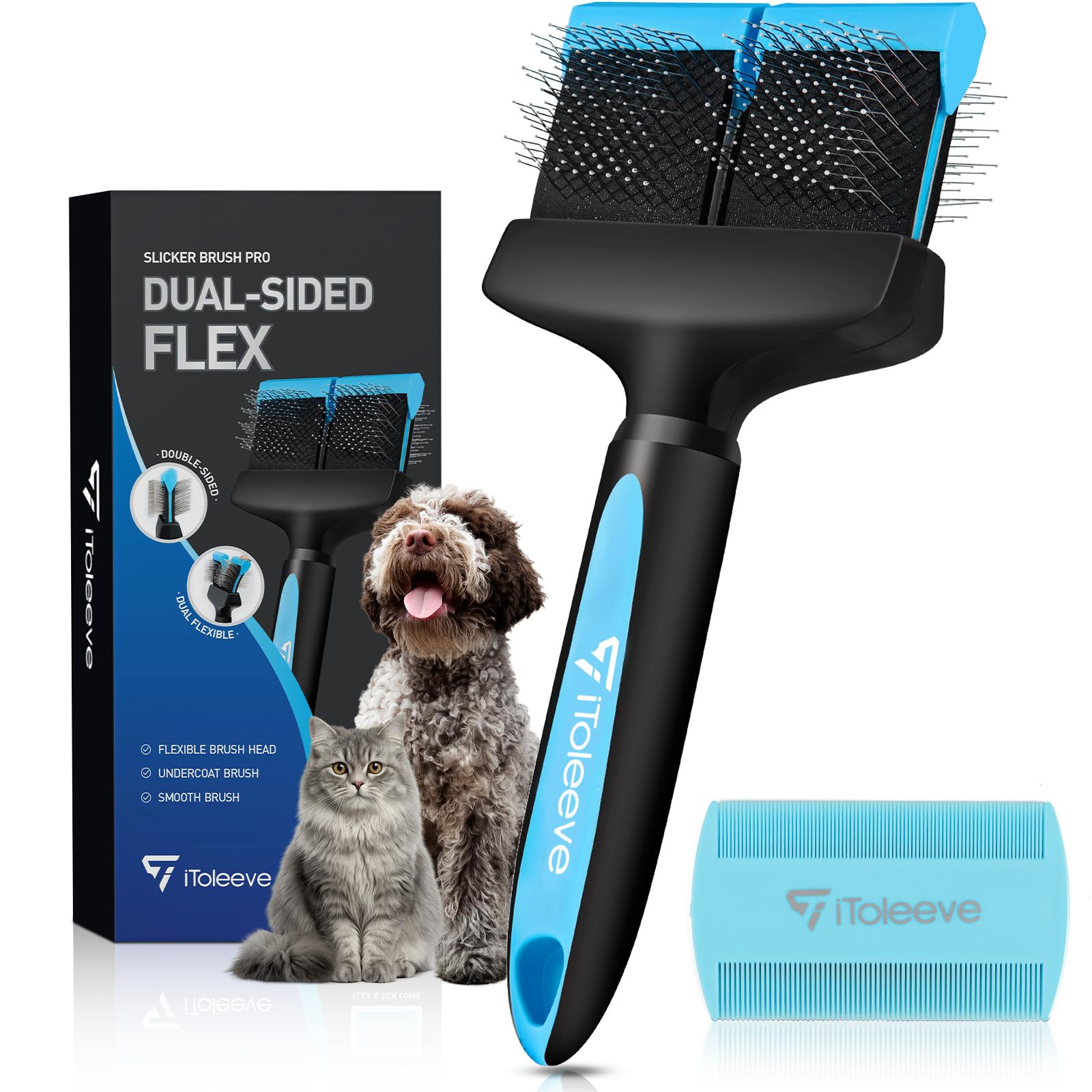 iToleeve Dual Flex Slicker Brush