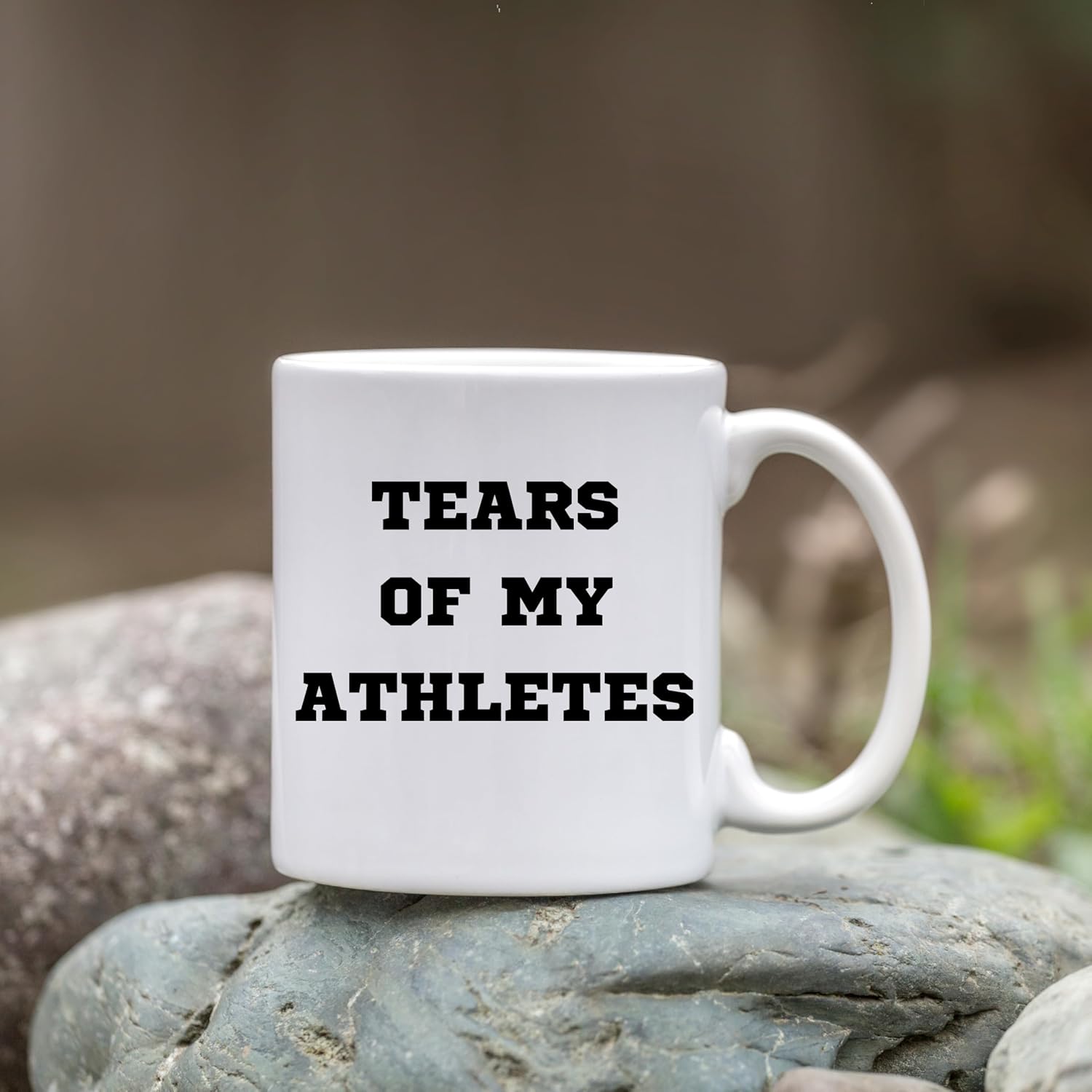 Teegarb Letter Blanket Funny Sarcastic Saying My Tears of My Athletes Ceramic 11 oz White Modern Cylindrical Mug for Athletic Sports Coach Gift - Image 4