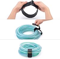 Vista 4 de Trilancer Correas elásticas con tiras antideslizantes, combo de 3 tamaños (paquete de 5) correas de almacenamiento resistentes de gancho y bucle