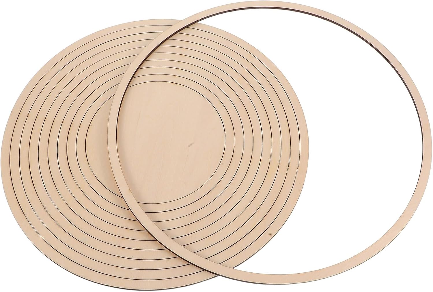 Wooden Concentric Cutting Guide for Pottery - 11 Piece Clay Cutting Tools Set for Accurate Ceramics Shaping and Modeling