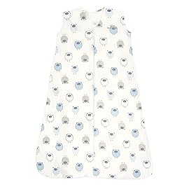 HALO SleepSack, 100% Cotton Wearable Blanket, Swaddle Transition Sleeping Bag, TOG 0.5, Sleepy Sheep, Medium, 6-12 Months