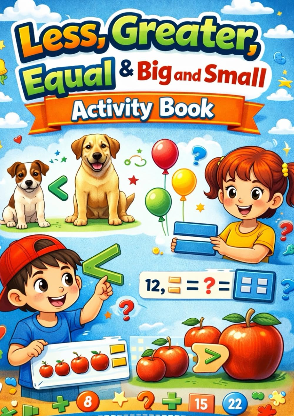 Less, Greater, Equal & Big and Small Concept Activity Book for Kids | Early Math Comparison Workbook for Preschool and Kindergarten (Worksheets)