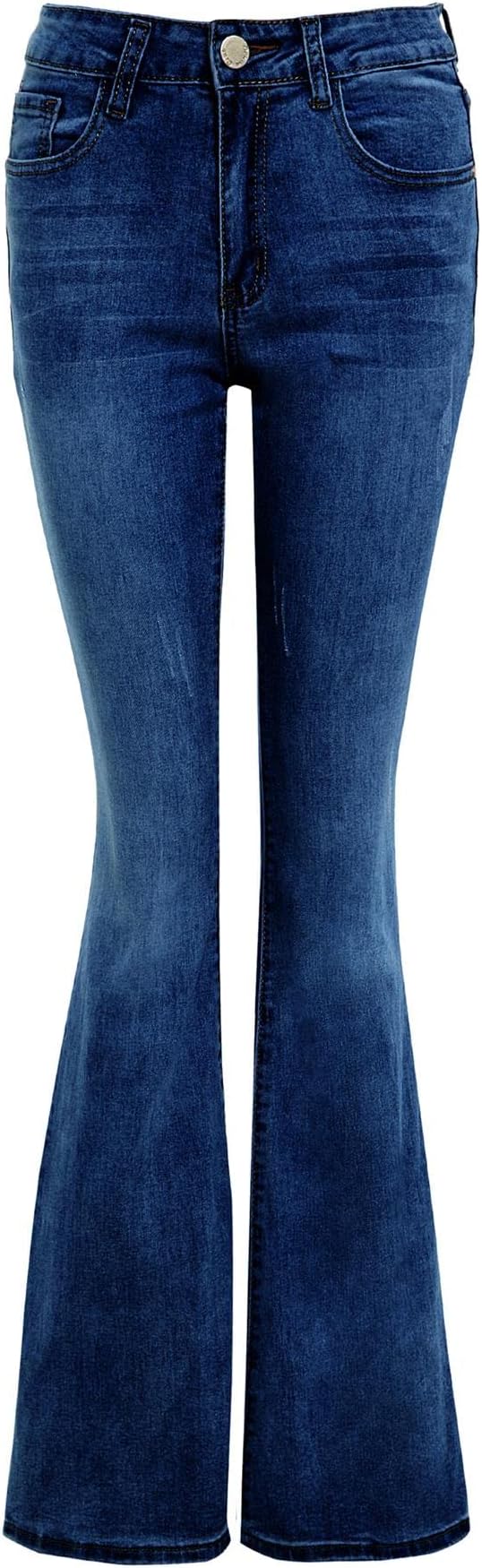 Womens Denim Flared Stretch Bootcut Jeans, Size 6 to 16