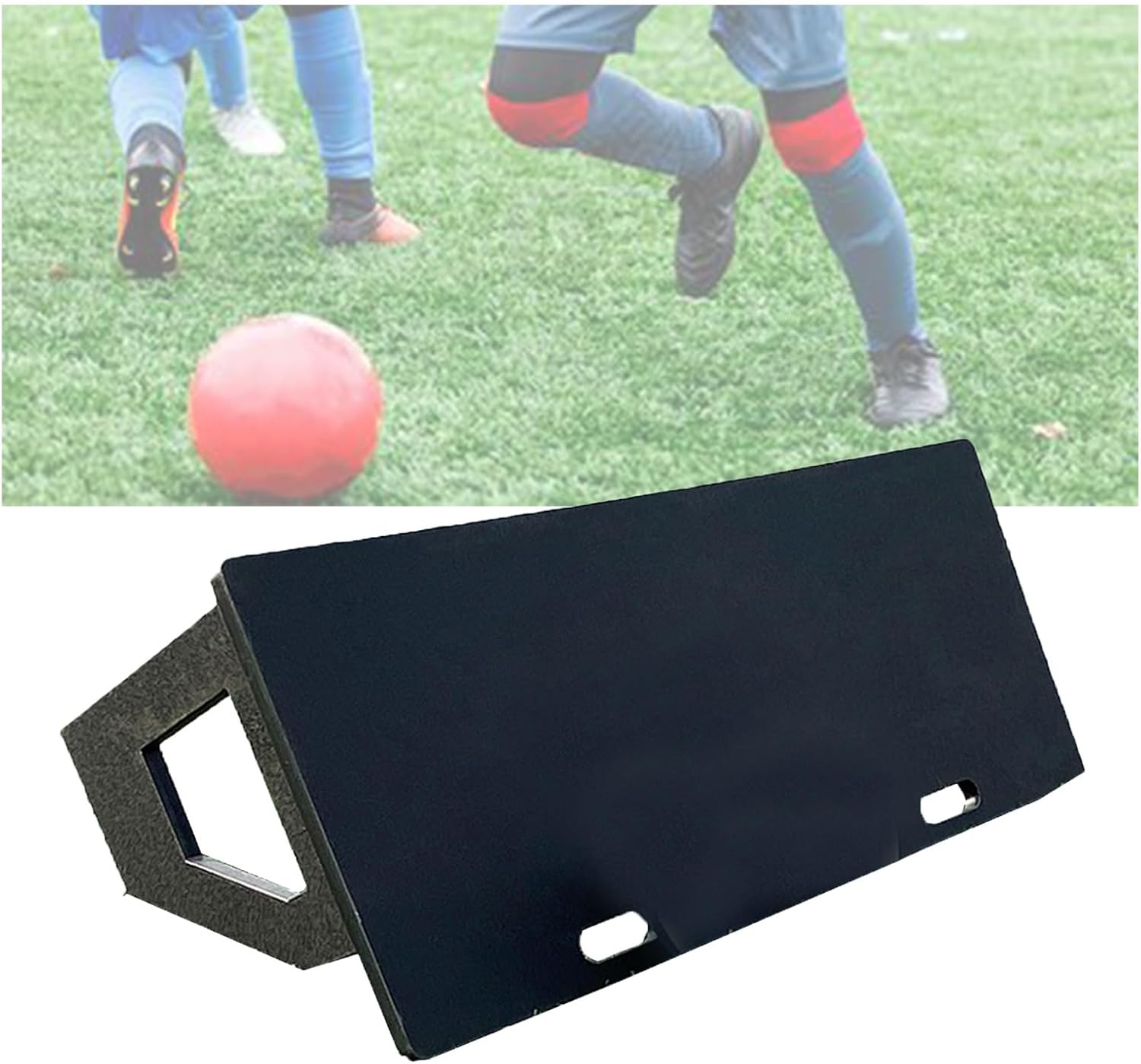 Football Rebound Board,Station Football Rebound Board,Foldable Football Training Equipment,Impact Resistant Soccer Training Wall,for Passing and Control Skills Training