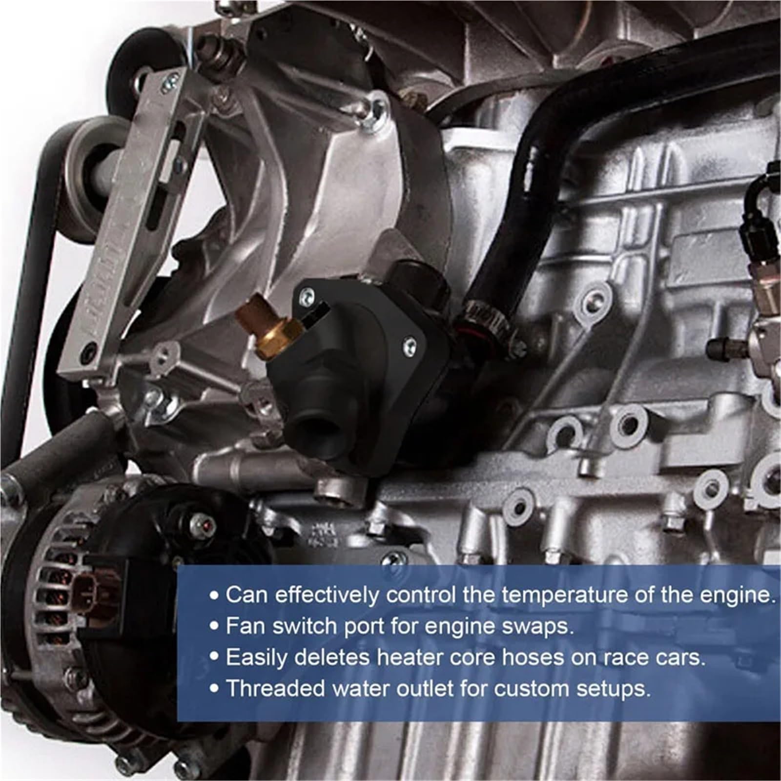 Engine Thermostat Obudowa termostatu obrotowego V2 do chłodnicy Honda Accord K-Series K20 K24 K Swap Płyn Chłodzący Termostat