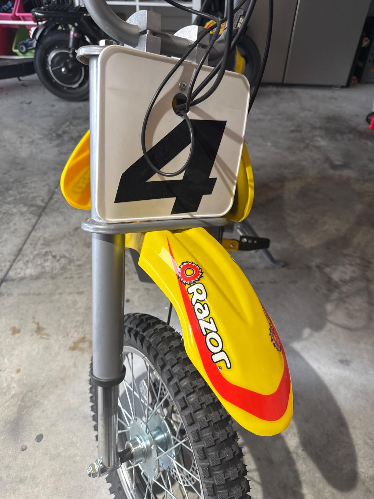 Razor MX650 Dirt Rocket Electric Motocross Off-road Bike - Yellow photo review