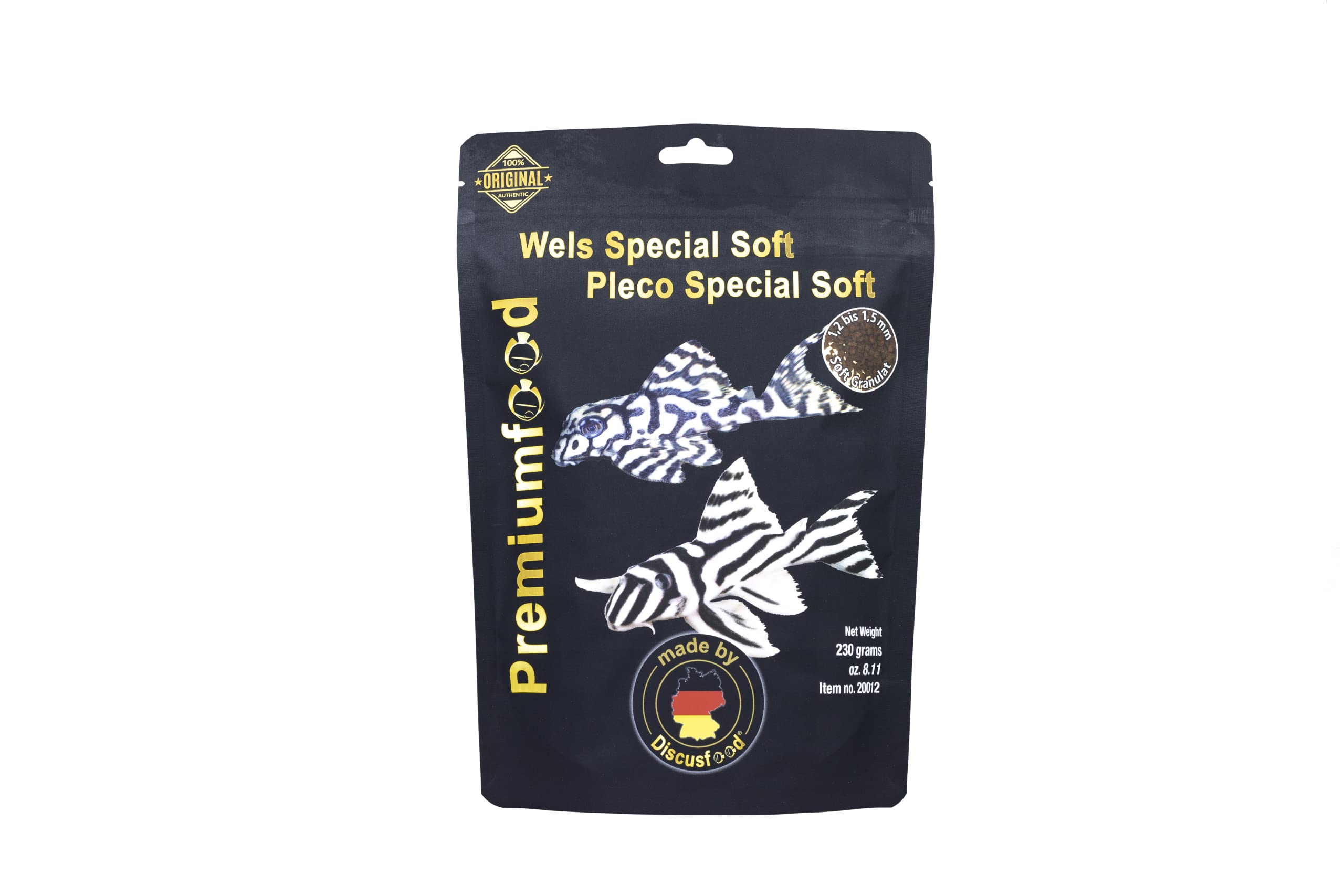 Discusfood Pleco Special Soft Granulés 230 g pour admirer vos poissons de fond actifs