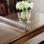 LovePads Clear Table Protector 36 x 60 Inches, 1.5mm Thick Table Protector for Dining Room Table, Waterproof Clear Tablecloth Protector, Desk Pad Mat for Coffee Table, Writing Desk
