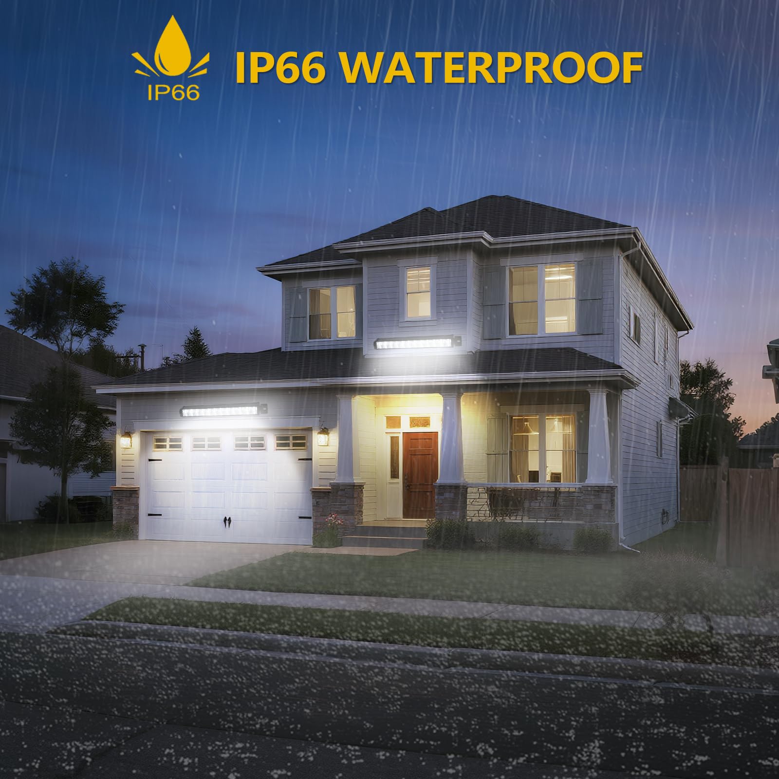 1 Pack 24W LED Shop Light Plug in Garage Light with 6 5FT Cord and On Off Switch — view 5