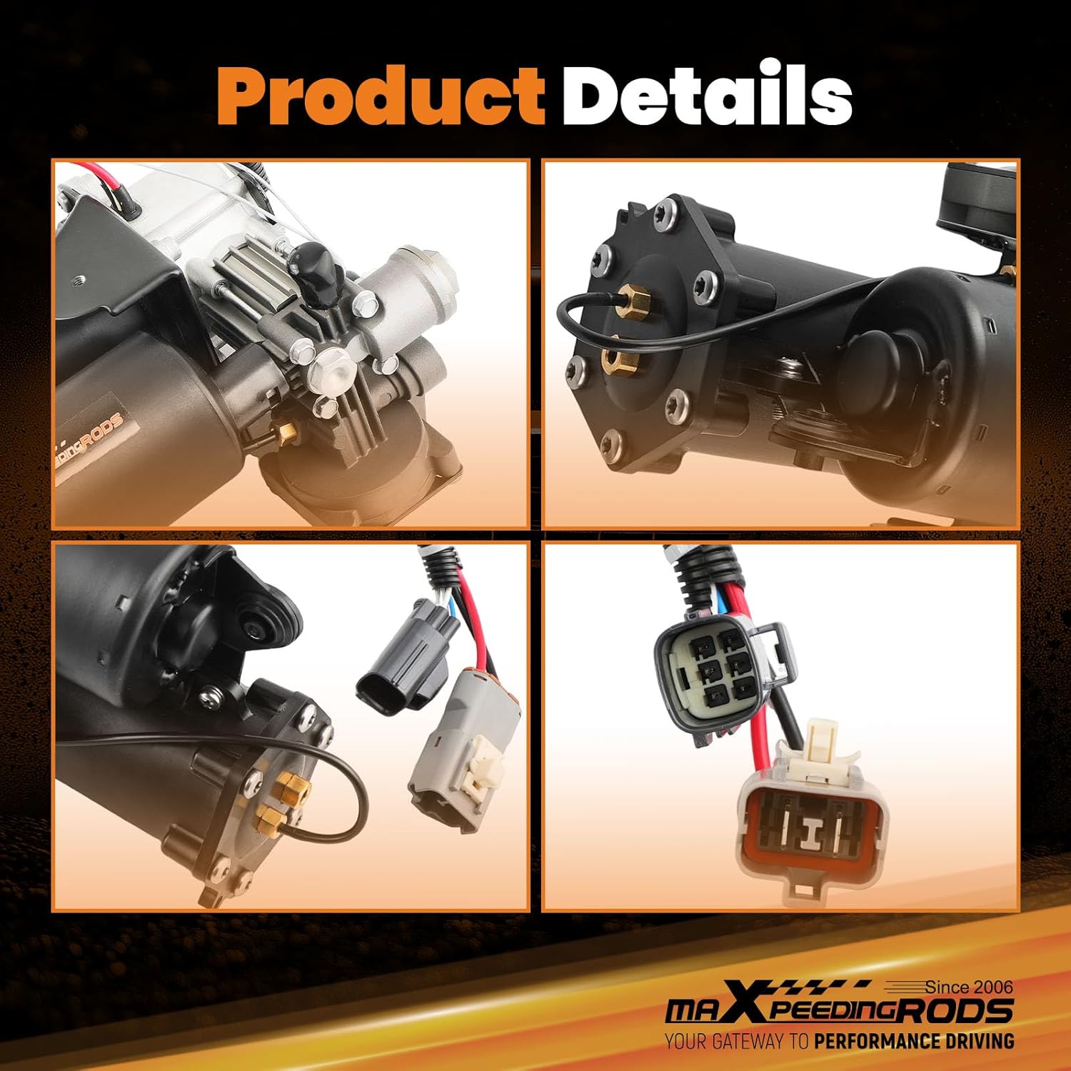 maXpeedingrods Air Suspension Compressor Pump for Land Rover Discovery LR3 3 2004-2009 LR4 4 2010-2014 Sport 2005-2009 LR023964 LR015303 LR011837 LR01280