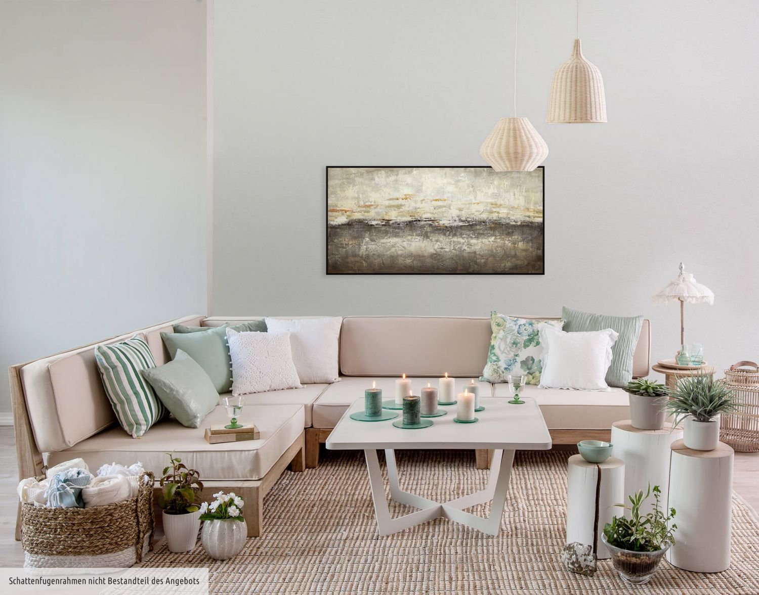 KunstLoft Leinwandbild 'Rückkehr' 100x50cm – Handgemaltes Abstraktes Gemälde In Braun