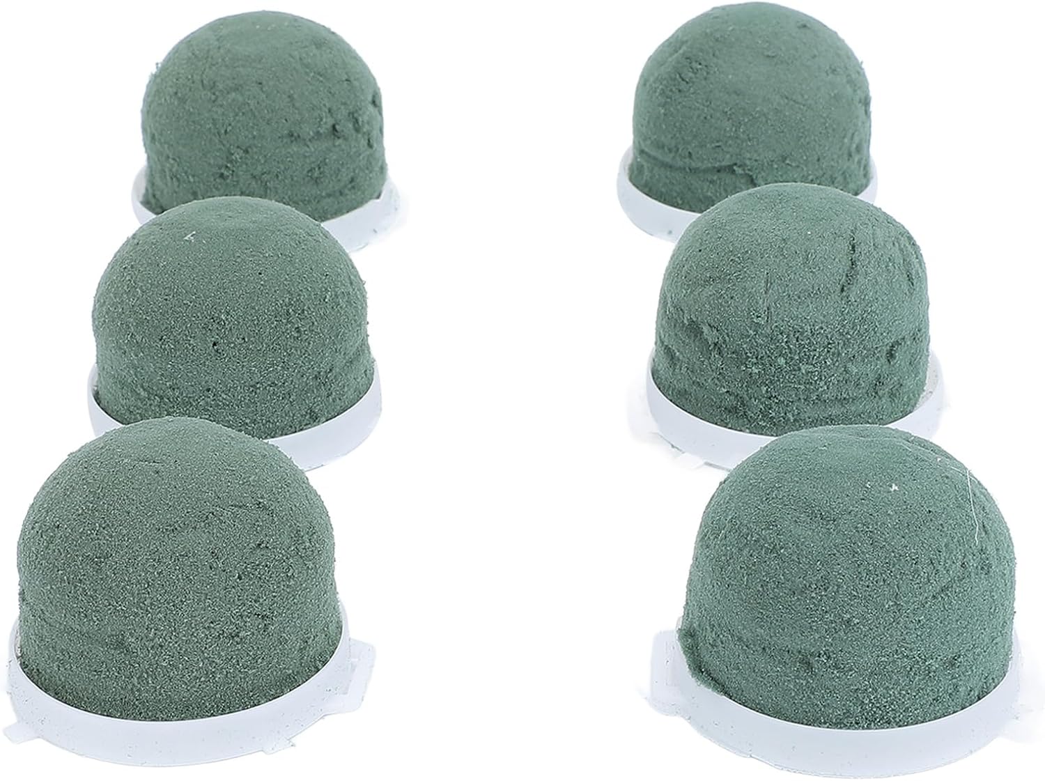 24 Pcs Mini Floral Foam Holder, Green Floral Foam for Table Wedding Wine Bottle Decor, Round Floral Foam with Wire and Ribbon, for Flower Arrangements, Party Decor and DIY Crafts