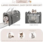 Cat Carriers Dog Carrier Pet Carrier for Small Medium Cats Dogs Puppies up to 30 Lbs, Portable Soft Sided Collapsible Pet Carrier for Traveling Indoor Outdoor Uses Grey