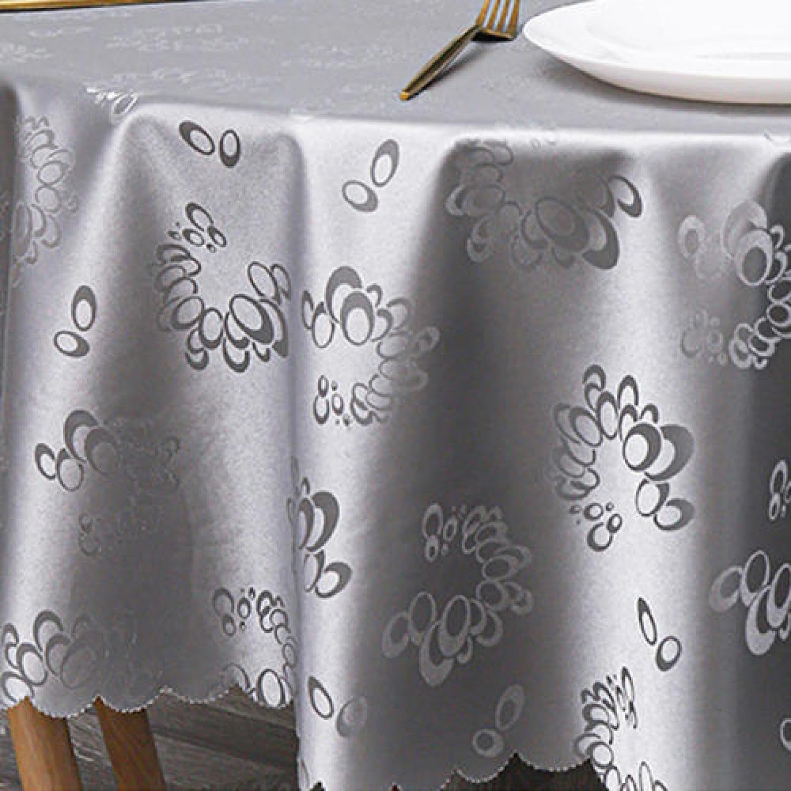 Manteles Mesa Antimanchas Impermeable PVC Anti Caliente Nórdico o para Cocina Comedor White C 140 × 180cm
