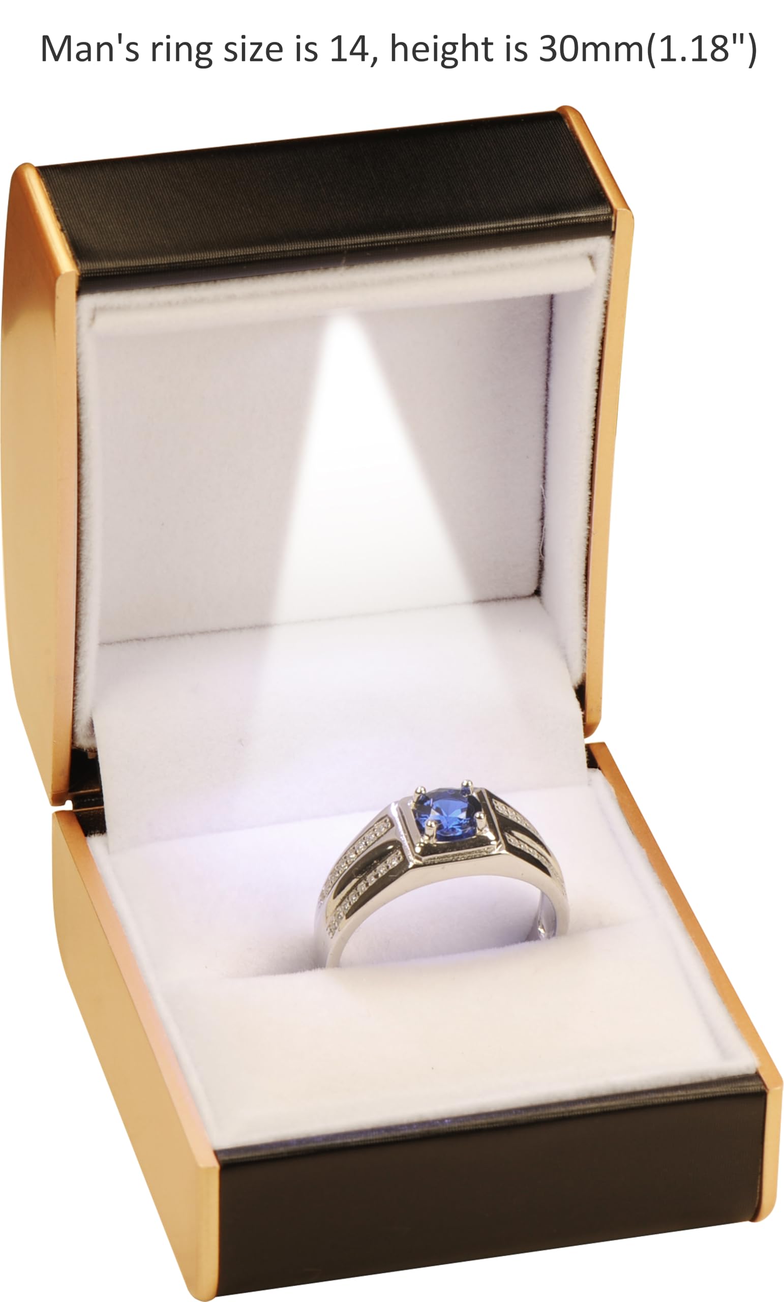 Coffret Cadeau à Bijoux LED Pour Bague De Fiançailles, Mariage En