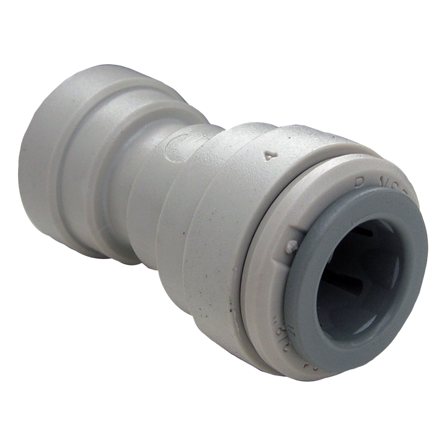 LASCO 19-6065 Tubing Reducing Coupling Push-in Fitting with 3/8-Inch x 1/4-Inch OD, Plastic