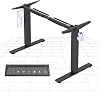 FLEXISPOT Height Adjustable Electric Standing Desk Frame Ergonomic Sit-stand Workstation with Memory Smart Panel EN12 Stage | Black