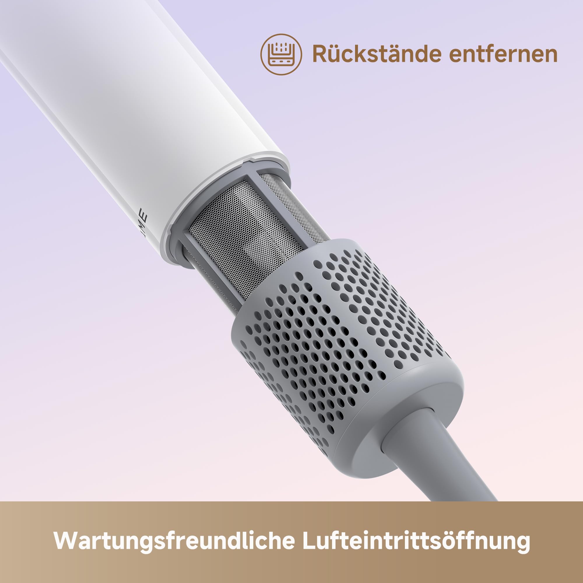 dreame Mini-High-Speed-Haartrockner, 270 g leicht Reiseföhn, Schnelltrocknen, Motor mit 100.000 U/min, NTC-Temperaturregelung, Pflege durch negative Ionen, 5 benutzerdefinierte Modi, Weiß