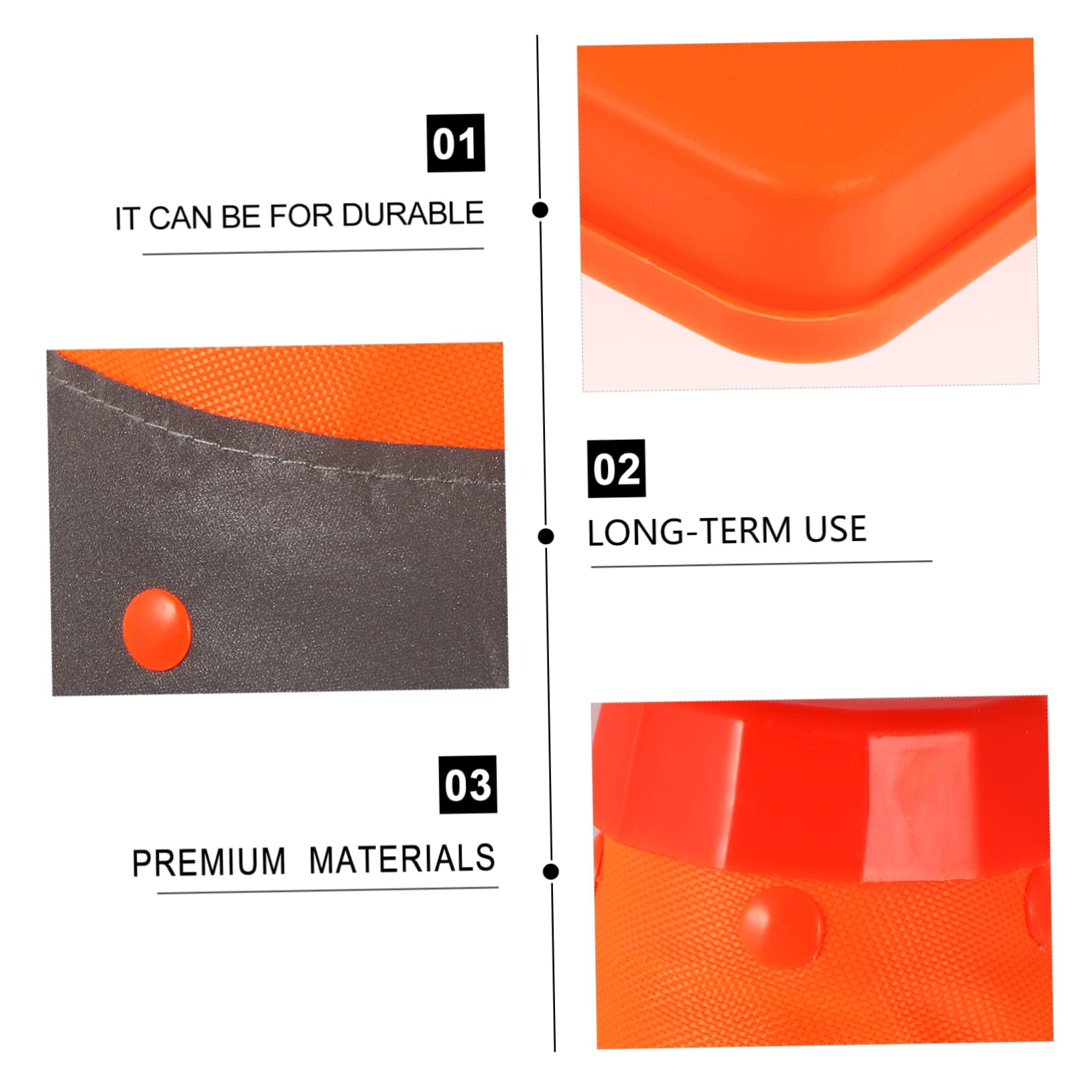 MUCKLILY Football Pop-up Cones 45cm 2pcs Collapsible Safety Cones Carrying Bag Pp Material for Indoor Outdoor Use