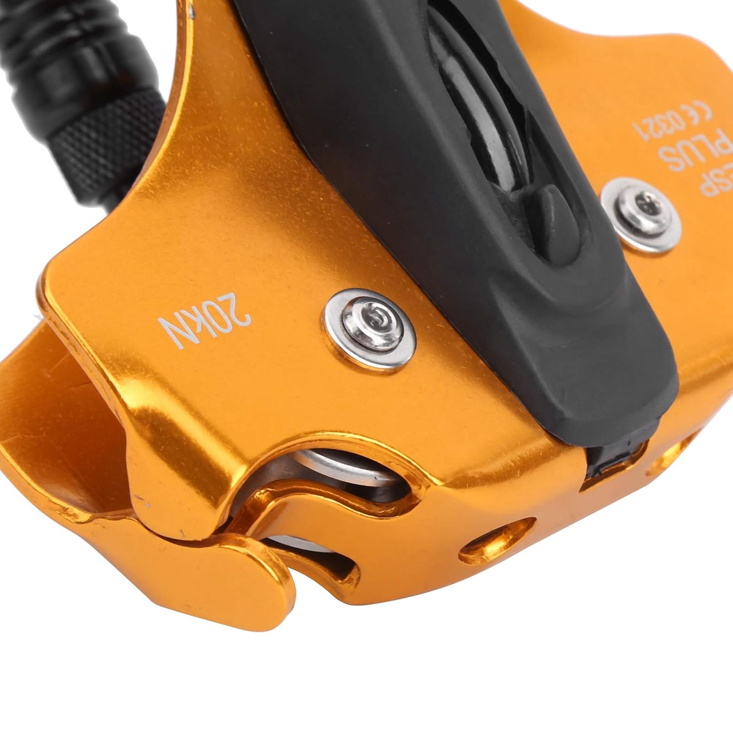 Double Pulley System, 20KN Climbing Pulley, High Elastic Spring for Rock Climbing Mountaineering