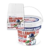 Big League Chew Original Chewing Gum and 80 Piece Gumball Bucket