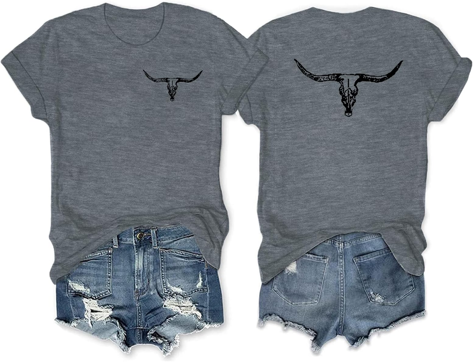Anbech Women Summer Tops Western Graphic Short Sleeve T-Shirts Casual Cute Tees 2026 Cowgirls Shirts