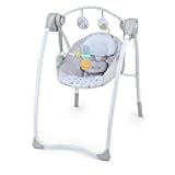 Bright Starts Disney Baby Winnie The Pooh Milestone Swing, Classic Pals, Foldable Design with Toys & Melodies, Unisex, Newborn+ (6 20 lbs)