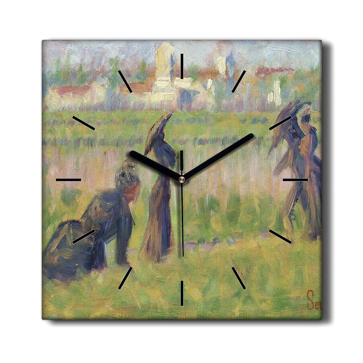 Horloge sur Toile silencieuse Coloray pour éliminer les bruits de tic-tac dans le salon