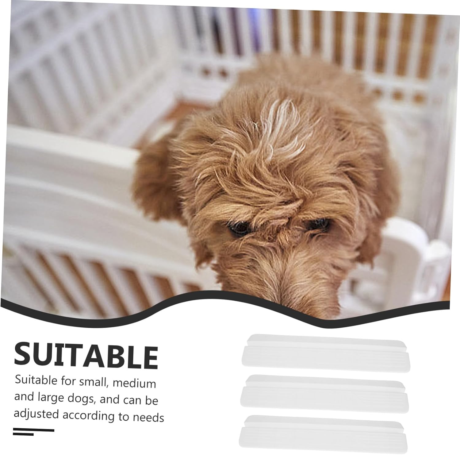 VANZACK 3Pcs Dog Fence Barrier Kick Pedal Pet Gate Accessory for Indoor Safety for Small Medium and Large Dogs Easy Installation Versatile Gate