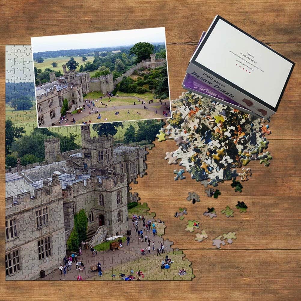 UK England Warwick Castle Jigsaw Puzzle 1000 Piece Travel Souvenir Wooden