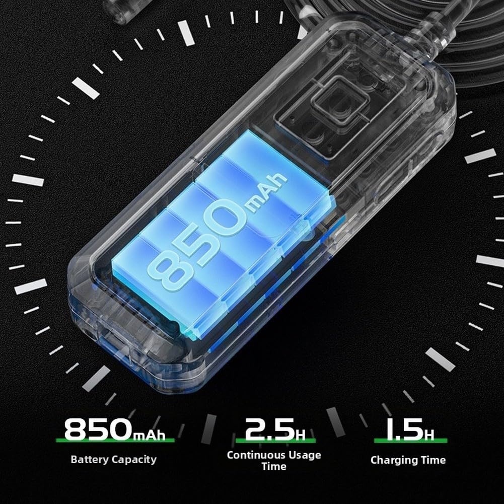 Cámara endoscópica industrial de 8 mm, doble lente, 2 MP, HD, WiFi, IP67, resistente al agua, con 6 luces LED para inspección de tuberías, 2-10 cm, 850 mAh, para batería negra (10 m)