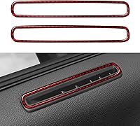 Vista 20 de Para 2011 2012 2013 2014 Dodge Charger Accesorios Consola central Aire Acondicionado Interruptor de Volumen Panel de Fibra de Carbono Pegatina